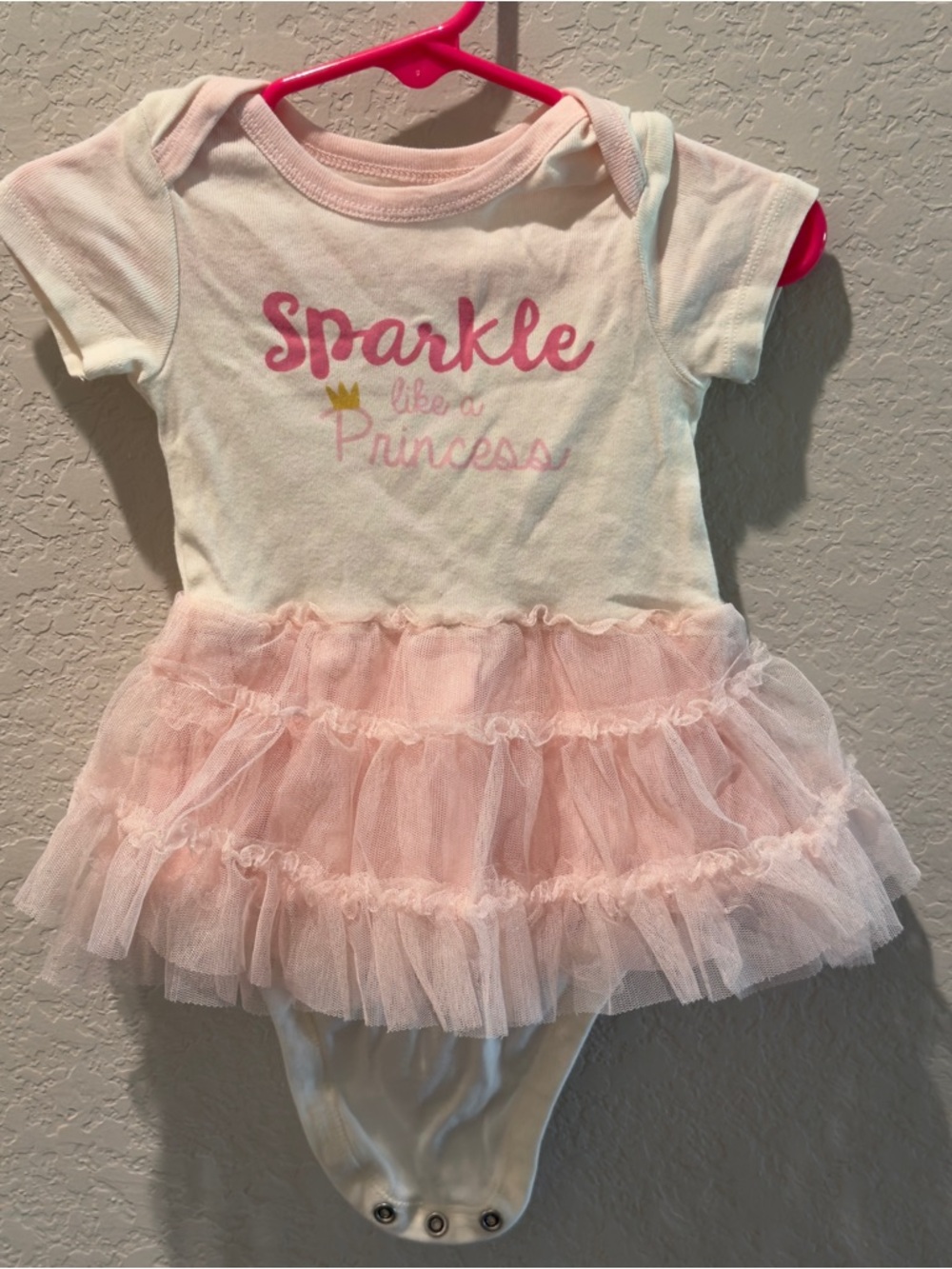 Gerber Pink and Cream Baby Bodysuit